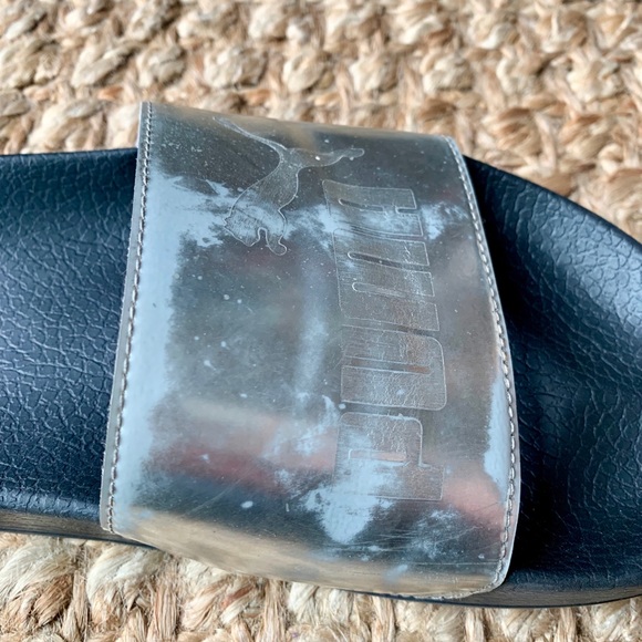 🎈SOLD!🎈 Metallic Puma Slides - Picture 4 of 5
